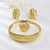 Picture of Most Popular Big Zinc Alloy 3 Piece Jewelry Set