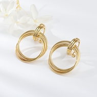 Picture of Fancy Dubai Rose Gold Plated Drop & Dangle Earrings