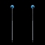 Show details for Pretty Platinum Plated Swarovski Element Drop & Dangle
