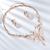 Picture of Zinc Alloy Rose Gold Plated Necklace and Earring Set at Great Low Price