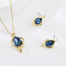 Show details for Good Quality Swarovski Element Blue 2 Piece Jewelry Set