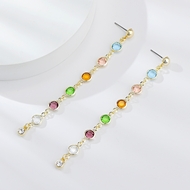 Picture of Cost Effective Colourful Platinum Plated Drop & Dangle