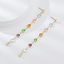 Show details for Cost Effective Colourful Platinum Plated Drop & Dangle