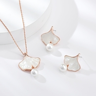 Show details for Irresistible White Zinc Alloy 2 Piece Jewelry Set As a Gift