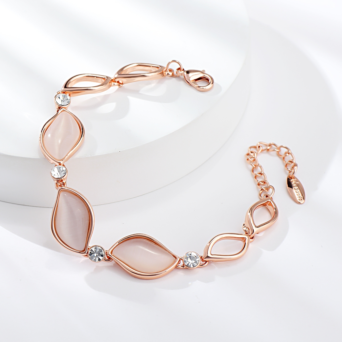 Most Popular Opal Rose Gold Plated Fashion Bracelet