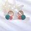 Show details for Classic Rose Gold Plated Stud Earrings in Flattering Style