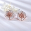 Show details for Designer Rose Gold Plated Small Stud Earrings with No-Risk Return