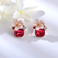 Picture of Holiday Artificial Crystal Stud Earrings with Worldwide Shipping