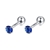 Picture of Best Cubic Zirconia Platinum Plated Stud Earrings