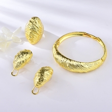 Show details for Charming Gold Plated Zinc Alloy 3 Piece Jewelry Set As a Gift