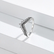 Picture of 925 Sterling Silver White Fashion Ring with Low MOQ