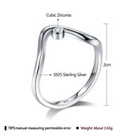 Picture of 925 Sterling Silver Cubic Zirconia Fashion Ring in Exclusive Design