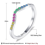 Picture of Beautiful Cubic Zirconia Platinum Plated Fashion Ring