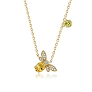Picture of Eye-Catching Yellow Small Pendant Necklace with Member Discount
