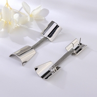 Picture of Origninal Big Platinum Plated Dangle Earrings