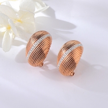 Show details for Fashion Big Rose Gold Plated Big Stud Earrings