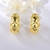 Picture of Fast Selling Gold Plated Dubai Big Stud Earrings For Your Occasions