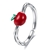 Picture of Bulk Platinum Plated Red Adjustable Ring Exclusive Online