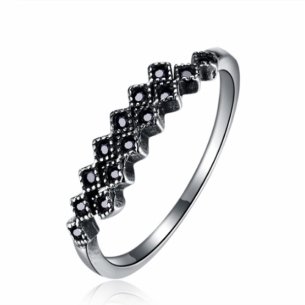 Picture of Buy Platinum Plated Artificial Crystal Adjustable Ring with Fast Shipping