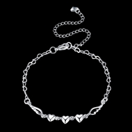 Picture of Amazing Small Platinum Plated Anklet