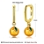 Picture of Brand New Gold Plated Small Small Hoop Earrings with SGS/ISO Certification