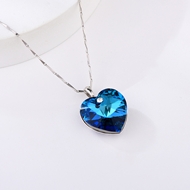 Show details for 925 Sterling Silver Swarovski Element Pendant Necklace at Unbeatable Price