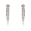 Show details for Copper or Brass Big Dangle Earrings in Flattering Style