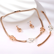 Show details for Zinc Alloy Dubai 3 Piece Jewelry Set in Flattering Style