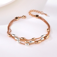 Picture of Famous Medium Rose Gold Plated Fashion Bracelet