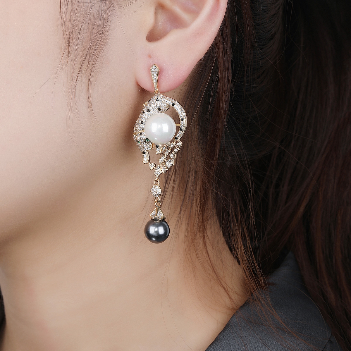 Luxury Copper or Brass Dangle Earrings with Fast Delivery