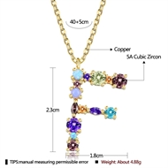 Picture of Brand New Colorful Gold Plated Pendant Necklace with Full Guarantee