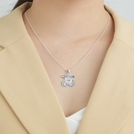 Picture of Delicate Cubic Zirconia Pendant Necklace of Original Design