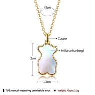 Picture of Copper or Brass Platinum Plated Pendant Necklace in Exclusive Design