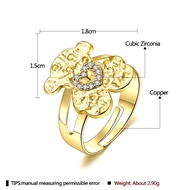 Picture of Delicate Gold Plated Adjustable Ring with Worldwide Shipping