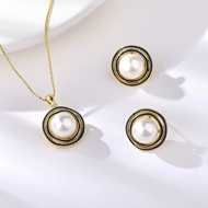 Show details for Impressive White Copper or Brass 2 Piece Jewelry Set with Low MOQ