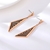 Picture of Hot Selling Rose Gold Plated Classic Dangle Earrings with Low MOQ