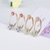 Picture of Nickel Free Gold Plated Copper or Brass Big Hoop Earrings with No-Risk Refund