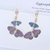 Picture of Luxury Purple Dangle Earrings with Fast Delivery