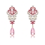 Show details for Distinctive Pink Cubic Zirconia Dangle Earrings with Low MOQ