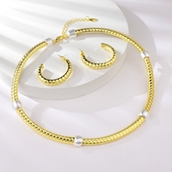 Show details for Gold Plated Big 2 Piece Jewelry Set with Speedy Delivery