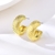 Picture of New Medium Gold Plated Stud Earrings