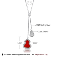 Picture of Good Quality Cubic Zirconia Platinum Plated Pendant Necklace