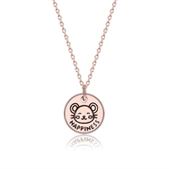 Picture of 925 Sterling Silver Rose Gold Plated Pendant Necklace From Reliable Factory