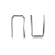 Picture of Distinctive Platinum Plated Small Stud Earrings with Low MOQ