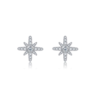 Picture of 925 Sterling Silver Cubic Zirconia Stud Earrings with Worldwide Shipping