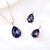 Picture of Great Artificial Crystal Rose Gold Plated 2 Piece Jewelry Set