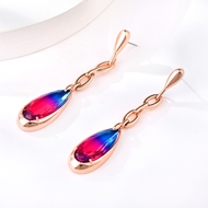 Picture of Fashionable Medium Rose Gold Plated Dangle Earrings