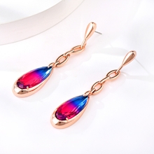 Show details for Fashionable Medium Rose Gold Plated Dangle Earrings