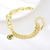 Picture of Zinc Alloy Gold Plated Fashion Bracelet with Low MOQ