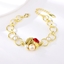 Show details for Distinctive Red Zinc Alloy Fashion Bracelet of Original Design